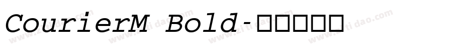 CourierM Bold字体转换